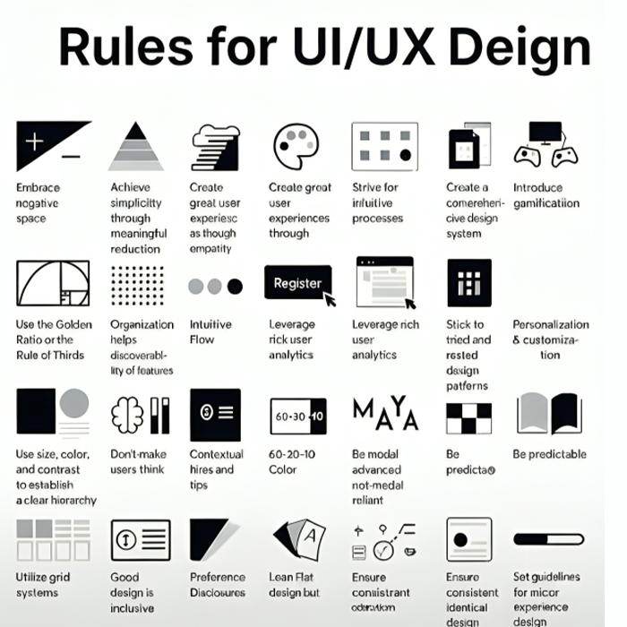 20 Golden Rules of UI UX Design Services
