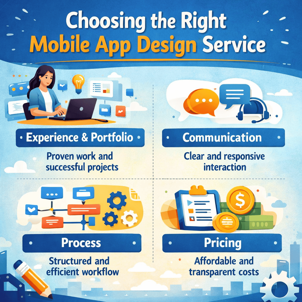 Choosing the right mobile app design service 