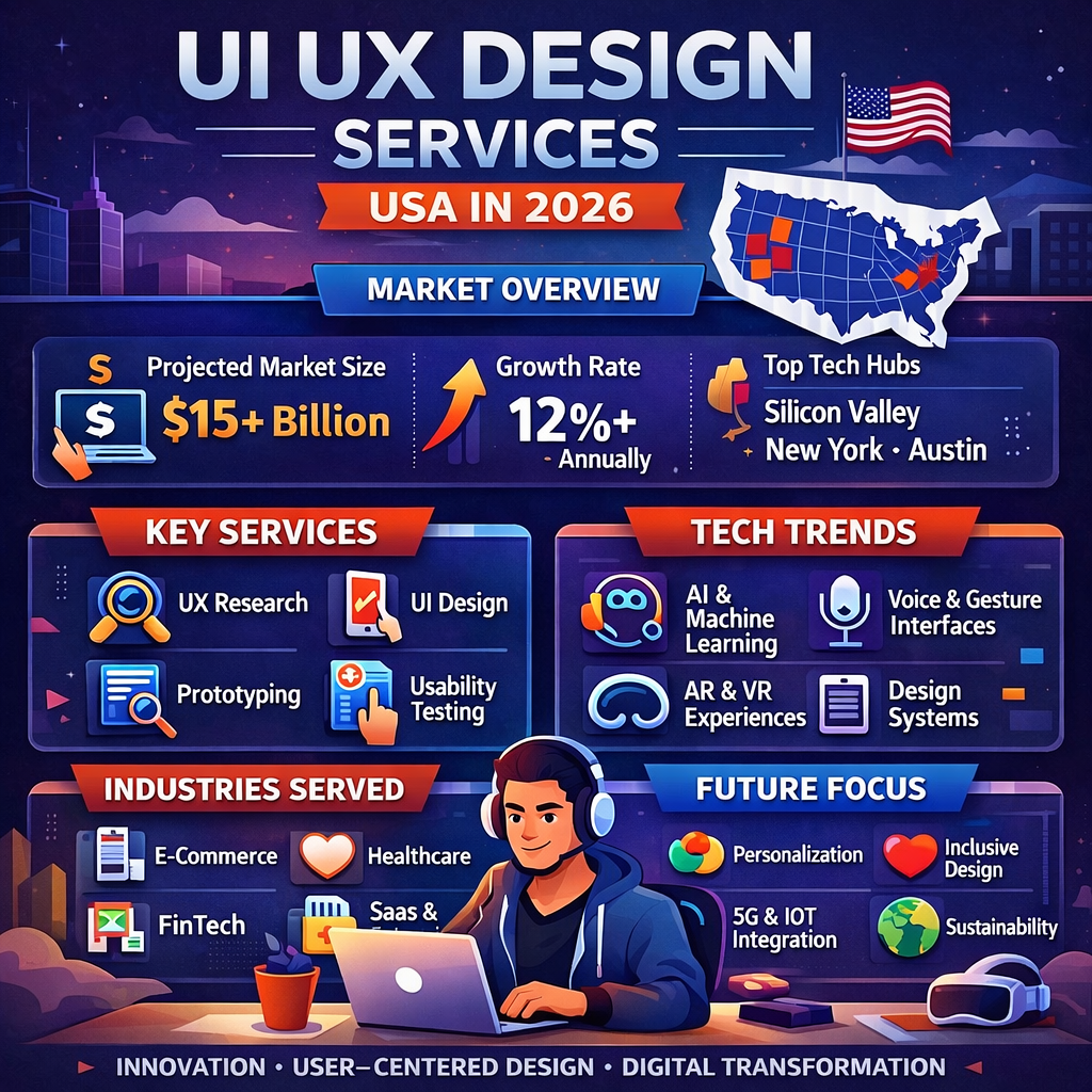 UI UX Design Services USA