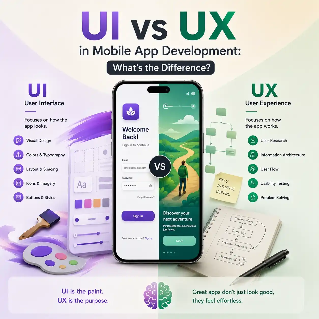 UI vs UX in Mobile App Development: What’s the Difference?
