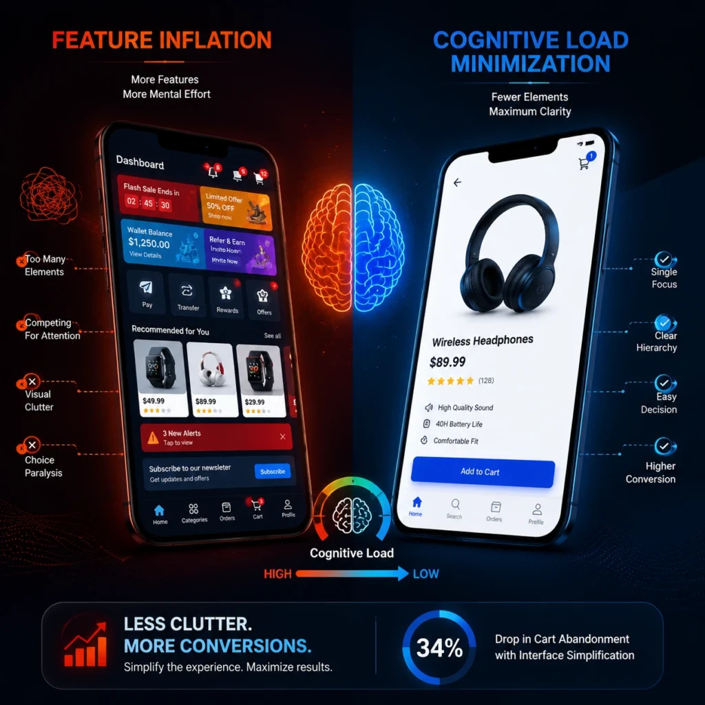 How to Fix a Cluttered Mobile App Interface Design | FlowmazeUX